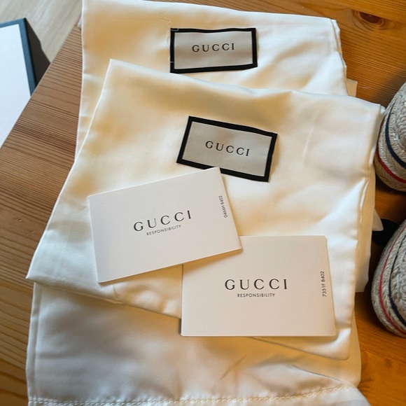 Lilibeth Gucci Printed Fabric Flatform Espadrille - Picture 8 of 13